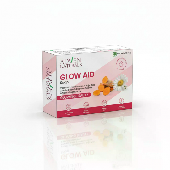 Adven Naturals Glow Aid Bar Soap 75g