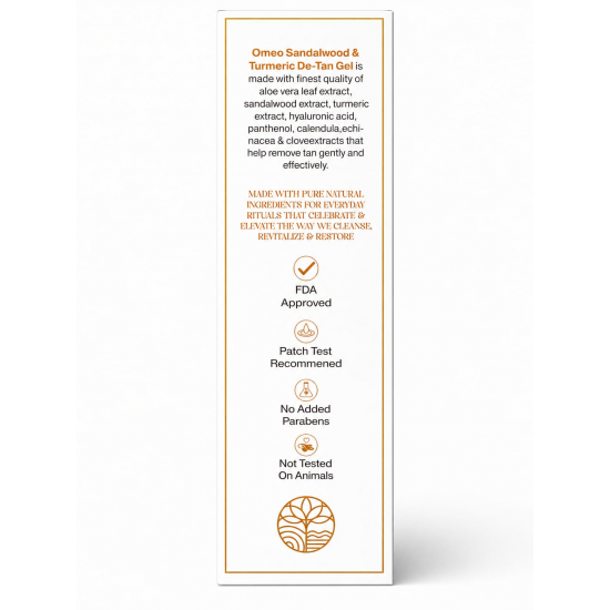 B JAIN SANDALWOOD & TURMERIC DE-TAN GEL (100 gm) B JAIN SANDALWOOD & TURMERIC DE-TAN GEL (100 gm)