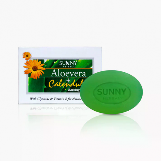 Aloevera+Calendula Bathing Bar - 75 Gms