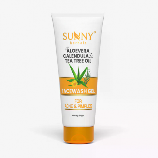 Bakson Sunny Herbals Face Wash Gel with Alovera, Calendula & Tea Tree Oil