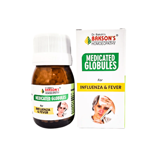 MEDICATED GLOBULES FOR INFLUENZA & FEVER - 20 GM MEDICATED GLOBULES FOR INFLUENZA & FEVER - 20 GM