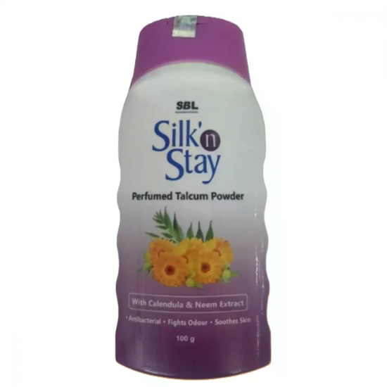 SBL Silk N Stay Talcum Powder (100g) SBL Silk N Stay Talcum Powder (100g)