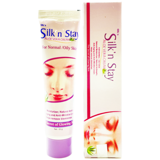 SBL Silk N Stay Aloe Vera Cream For Normal And Oily Skin SBL Silk N Stay Aloe Vera Cream For Normal And Oily Skin
